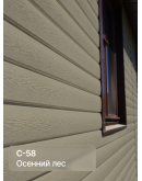 Краска фасадная для фиброцементного сайдинга FORSIDE 4.5л, C-58 Осенний лес