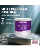 Краска водоэмульсионная для стен и потолков износостойкая матовая Profipaints SILVER INTERIOR VISION 0.9л, Чайная роза