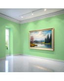 Краска водоэмульсионная для стен и потолков износостойкая матовая Profipaints SILVER INTERIOR VISION 9л, Нежный зеленый