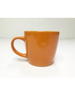 Кружка для чая керамическая  глянцевая Smile 330мл , Оранжевый