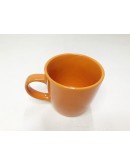 Кружка для чая керамическая  глянцевая Smile 330мл, Оранжевый