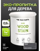 Пропитка для дерева с воском для наружных и внутренних работ ProfiPaints ECO WOOD STAIN 0.9л, Серо-голубой