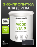 Пропитка для дерева с воском для наружных и внутренних работ ProfiPaints ECO WOOD STAIN 0.9л, Графит