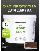 Пропитка для дерева с воском для наружных и внутренних работ ProfiPaints ECO WOOD STAIN 9л, Палисандр
