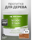 Пропитка для дерева лессирующая с антисептиком без запаха ProfiPaints SILVER WOOD STAIN 2.7л, Светлый орех