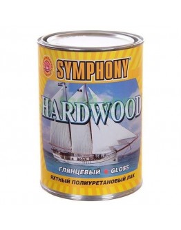 Лак для дерева яхтный Symphony Hardwood глянцевый 0,9 л , Прозрачный